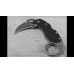 Складной нож керамбит Karahawk All Black - Spyderco 170GBBKP, сталь VG-10 Black Titanium Carbonitride (TiCN) Coating, рукоять G10, чёрный