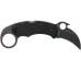 Складной нож керамбит Karahawk All Black - Spyderco 170GBBKP, сталь VG-10 Black Titanium Carbonitride (TiCN) Coating, рукоять G10, чёрный