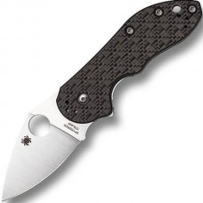 Нож складной Dice - Spyderco C182CFTIP, сталь CTS® XHP Satin Plain, рукоять титан/стеклотекстолит G10/карбон, чёрный