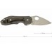 Нож складной Dice - Spyderco C182CFTIP, сталь CTS® XHP Satin Plain, рукоять титан/стеклотекстолит G10/карбон, чёрный