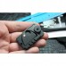 Складной нож-брелок Dog Tag Folder Black - Spyderco 188CFBBKP, сталь CPM S30V TiNi coating, рукоять G10/карбон, чёрный