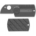 Складной нож-брелок Dog Tag Folder Black - Spyderco 188CFBBKP, сталь CPM S30V TiNi coating, рукоять G10/карбон, чёрный