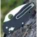 Складной нож Q BALL BLACK SPYDERCO C219GP, сталь VG-10 Satin Plain, рукоять стеклотекстолит G10, чёрный