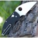 Складной нож Q BALL BLACK SPYDERCO C219GP, сталь VG-10 Satin Plain, рукоять стеклотекстолит G10, чёрный