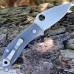 Нож складной Alcione Spyderco 222GPGY, сталь Carpenter CTS™ - BD1 Alloy Satin Plain, рукоять стеклотекстолит G10, серый