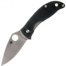 Нож складной Alcione Spyderco 222GPGY, сталь Carpenter CTS™ - BD1 Alloy Satin Plain, рукоять стеклотекстолит G10, серый