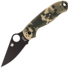 Нож складной Para 3 - Spyderco 223GPCMOBK, сталь Crucible CPM® S30V™ Black DLC Coated Plain, рукоять стеклотекстолит G10, цифровой камуфляж (Digi Camo)