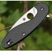 Складной нож Spyderco Sliverax 228CFP, сталь CPM® S30V™ Satin Plain, рукоять карбон/стеклотекстолит G10, чёрный