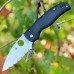 Складной нож Spyderco Shaman 229GS, сталь CPM® S30V™ Stonewash Serrated, рукоять стеклотекстолит G10, чёрный