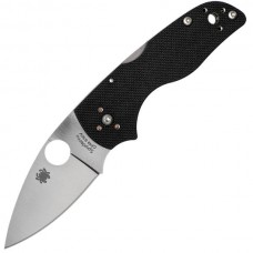 Нож складной Lil' Native MID - Spyderco 230MBGP, сталь Crucible CPM® S30V™ Satin Plain, рукоять стеклотекстолит G10, чёрный