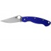 Нож складной Military Blue Spyderco C36GPDBL, сталь Crucible CPM® S110V™ Satin Plain, рукоять стеклотекстолит G10, синий