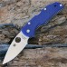 Нож складной Native 5 - Spyderco 41GPDBL5, сталь CPM® S110V Satin Plain, рукоять стеклотекстолит G-10, синий (Dark Blue)