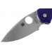 Нож складной Native 5 - Spyderco 41GPDBL5, сталь CPM® S110V Satin Plain, рукоять стеклотекстолит G-10, синий (Dark Blue)