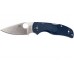 Нож складной Native 5 - Spyderco 41PDBL5, сталь CPM® S110V Satin Plain, рукоять термопластик FRN, синий (Dark Blue)