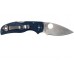 Нож складной Native 5 - Spyderco 41PDBL5, сталь CPM® S110V Satin Plain, рукоять термопластик FRN, синий (Dark Blue)