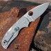 Нож складной Native Spyderco 41PGY5, сталь Carpenter CTS™ - Maxamet® Micro-Melt® Alloy Satin Plain, рукоять термопластик FRN, серый