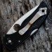 Нож складной Native® 5 Lightweight Spyderco 41SBK5, сталь СРМ® S30V Satin Serrated, рукоять термопластик FRN, чёрный