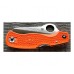 Нож складной Rescue 79 mm Orange Spyderco 45SOR, сталь VG-10 Satin Serrated, рукоять термопластик FRN, оранжевый