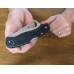 Нож складной Rescue 79 mm Spyderco 45SBK, сталь VG-10 Satin Serrated, рукоять термопластик FRN, чёрный