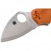 Складной нож Meerkat ORANGE Spyderco 64JPBORE, сталь Hitachi HAP40 High-Speed Steel / Laminated SUS 410 Satin Plain, рукоять термопластик FRN, оранжевый