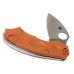 Складной нож Meerkat ORANGE Spyderco 64JPBORE, сталь Hitachi HAP40 High-Speed Steel / Laminated SUS 410 Satin Plain, рукоять термопластик FRN, оранжевый