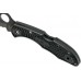 Складной нож Salt 2 - Spyderco 88SBBK2, сталь H-1 Black Titanium Carbonitride (TiCN) Serrated, рукоять термопластик FRN, чёрный