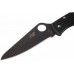 Нож складной Pacific Salt Spyderco 91PBBK, сталь H1 Black Carbonitride Plain, рукоять термопластик FRN, чёрный