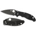 Нож складной Manix 2 Spyderco C101PBBK2, сталь Carpenter CTS™ - BD1 Alloy Black DLC Coated Plain, рукоять пластик FRCP, чёрный