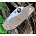 Складной нож Spyderco Urban SPRINT RUN C127PBN, сталь AEB-L Satin Plain, рукоять пластик FRN, коричневый