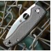 Складной нож Spyderco SHAMAN Sprint Run C229CFP, сталь CPM S90V Satin Plain, рукоять карбон, чёрный