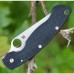 Нож складной Military™ Model Left Hand - Spyderco 36GPLE, сталь Crucible CPM® S30V™ Satin Plain, рукоять стеклотекстолит G10, чёрный