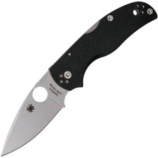 Нож складной Native 5 - Spyderco C41GP5, сталь Crucible CPM® S30V™ Satin Plain, рукоять стеклотекстолит G10, чёрный