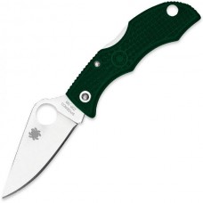 Нож складной Ladybug 3 - Spyderco LGREP3, сталь ZDP-189 Satin Plain, рукоять термопластик FRN, (British Racing Green) зелёный