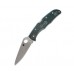 Нож складной Endura 4 Spyderco 10PGRE, сталь ZDP-189 Satin Plain, рукоять термопластик FRN, (British Racing Green) зелёный