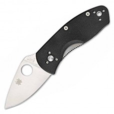 Нож складной Ambitious Spyderco 148GP, сталь 8Cr13MOV Satin Plain, рукоять стеклотекстолит G-10, чёрный