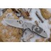 Нож складной Foundry Spyderco 160P, сталь Carpenter CTS™ - XHP Micro-Melt® Alloy Satin Plain, рукоять нержавеющая сталь