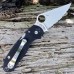 Нож складной Para 3 - Spyderco 223GS, сталь Crucible CPM® S30V™ Satin Serrated, рукоять стеклотекстолит G10, чёрный