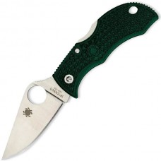 Нож складной ManBug Spyderco MGREP, сталь ZDP-189 Satin Plain, рукоять термопластик FRN, (British Racing Green) зелёный