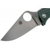 Нож складной ManBug Spyderco MGREP, сталь ZDP-189 Satin Plain, рукоять термопластик FRN, (British Racing Green) зелёный