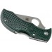 Нож складной ManBug Spyderco MGREP, сталь ZDP-189 Satin Plain, рукоять термопластик FRN, (British Racing Green) зелёный