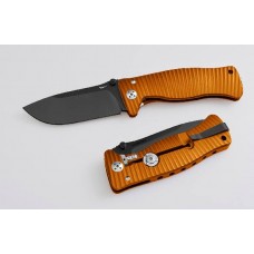 Нож складной SR-1, Solid® Orange Anodized Aluminum Handle, Black MilSpec Finish D2 Tool Steel